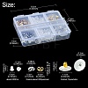 328Pcs 5 Style Brass & Plastic & 304 Stainless Steel Ear Nuts FIND-FS0001-86-5