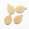Ion Plating(IP) 304 Stainless Steel Charms X-STAS-H378-05G-1