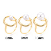 Oval Brass Cup Peg Ring Settings KK-N274-38G-4
