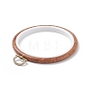 Rubber Imitation Wood Cross Stitch Embroidered Hoop DIY-XCP0002-27-3