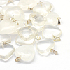 Glass Imitation Quartz Crystal Pendants GLAA-XCP0002-07-1