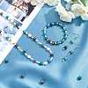 Dyed Natural Ocean Agate/Ocean Jasper Round Beads Strands G-AR0002-55-4