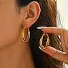 Twist Stainless Steel Hoop Earrings YS2305-4