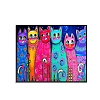 DIY Rectangle Cat Theme Diamond Painting Kits DIAM-PW0004-004-1