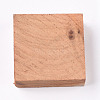 Square Wooden Pieces for Wood Jewelry Ring Making WOOD-WH0101-29N-1