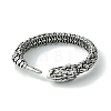 Snake Alloy Open Cuff Rings RJEW-K275-65AS-2