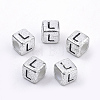 Plated Acrylic Beads X1-PB43C9308-L-1