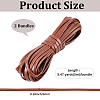 2 Bundles Flat PU Leather Braided Cord OCOR-CL0001-18A-2