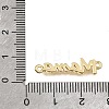 Mother's Day Brass Word Mama Links Connector Charms KK-C263-25B-G-3