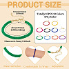 10Pcs 10 Colors Round Nylon Milan Cord Bracelet Making BJEW-TA0001-25-4