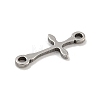 201 Stainless Steel Connector Charms STAS-S146-04P-2