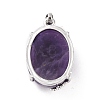 Natural Amethyst Pendants G-C235-03H-RS-3