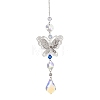 Glass Teardrop Hanging Suncatchers HJEW-JM04755-01-2