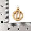 304 Stainless Steel Charms
with Jump Ring STAS-R001-02G-U-3