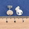 304 Stainless Steel Ear Stud Findings STAS-O119-17A-S-3