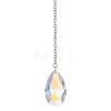 Round & Heart & Teardrop & Cone Glass Pendant Decoraiton HJEW-JM02271-3