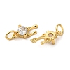 Rack Plating Brass Micro Pave Cubic Zirconia Charms KK-G488-13G-2