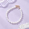 Natural Cultured Freshwater Pearl Beaded Bracelets for Women BJEW-JB13319-02-1