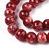 Drawbench Glass Round Beads GLAD-WH0001-01-15-3