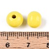 Spray Painted Round Natural Schima Wood Beads WOOD-A018-8mm-04-3