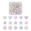 90Pcs 3 Style Transparent Acrylic Beads FACR-PJ0001-01-10