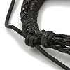 PU Imitation Leather Braided Cord Bracelets BJEW-G709-07B-AS-3
