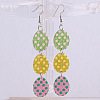Easter Acrylic Glitter Powder Dangle Earrings FS-WG58748-19-1