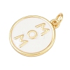 Brass Enamel Pendants KK-L251-02G-C04-2