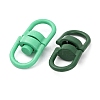 Spray Painted Alloy Double Eye Swivel Clasps FIND-G084-03-2