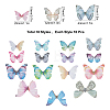 180Pcs 18 Style Polyester Fabric Wings Crafts Decoration DIY-SC0019-38-2