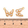 Brass Micro Pave Cubic Zirconia Charms KK-N262-112B-G-3