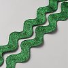 Polyester Wavy Fringe Trim Ribbon OCOR-WH0089-18F-1