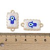 Rack Plating Alloy Enamel Connector Charms FIND-I038-01-4
