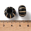 Schima Wood Carved European Beads WD-CBACBB7-02-4
