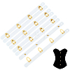 4 Pairs Stainless Steel Corset Busk DIY-BC0017-51A-1