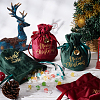 4Pcs 2 Colors Christmas Velvet Candy Apple Bags TP-BC0001-03-4