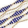 Handmade Glass Seed Beaded Chains CHC-K017-01G-01-1