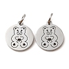 Non-Tarnish 304 Stainless Steel Charms STAS-D050-07P-08-1