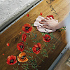 3 Sheets 3 Styles Flower PVC Waterproof Decorative Stickers DIY-WH0404-038-5