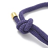 Adjustable Nylon Round Milan Cord Slider Bracelet Making FB-H001-01G-02-2