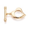 6Pcs Brass Toggle Clasps KK-T073-44G-1