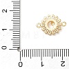 Butterfly Theme Brass Pave Clear Cubic Zirconia Connector Charms CU-CBAFF5B-02B-G-3