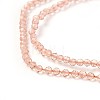 Transparent Glass Beads Strands GLAA-F094-A18-3