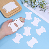80Pcs Bone Shape Paper Thread Winding Boards SENE-SC0001-09A-3