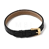 Imitation Leather String Bracelets with Stainless Steel Buckles AJEW-Z053-01E-3