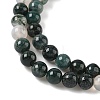 Natural Moss Agate Beads Strands X-G-L470-31-6mm-5