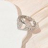 304 Stainless Steel Cuff Open Rings for Women RJEW-L341-05A-P-3