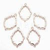 Rack Plating Alloy Open Back Bezel Pendants LS-X-PALLOY-Q351-06RG-FF-1