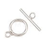 Ring Brass Toggle Clasps KK-G548-38P-2