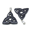 Synthetic Blue Goldstone Pendants G-T088-10-1
